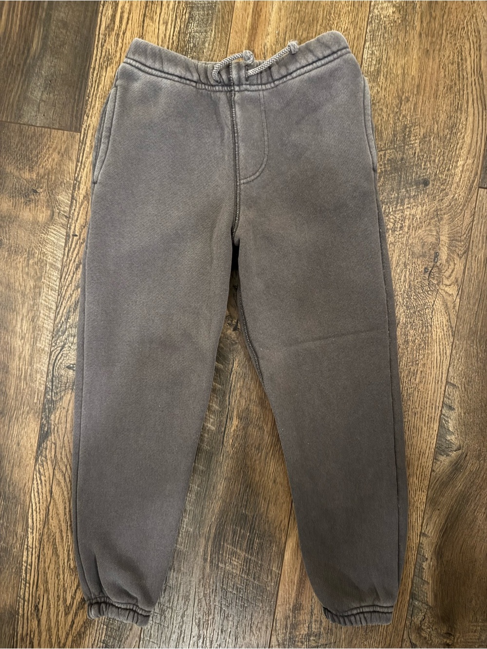 Boys Elwood Cozy Elastic-Waist Gray Sweatpants Size 4/5